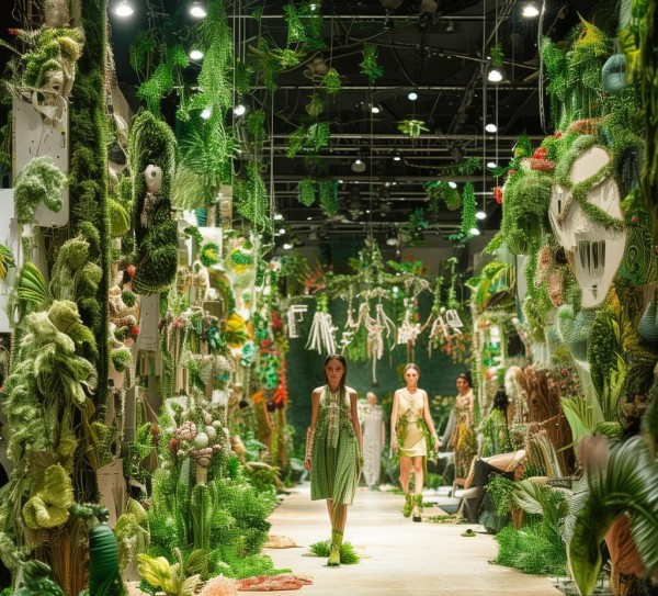 走秀背景动态图环保版图片，时尚与可持续的视觉盛宴，为环保行动注入时尚活力